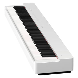 Yamaha P225 White 88 Key Graded Hammer Digital Piano with Power Supply and Pedal