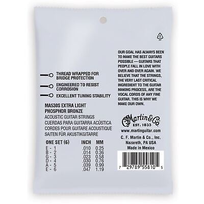 Martin MA530S Authentic Acoustic Marquis Silked Phosphor Bronze Guitar Strings Secondary image