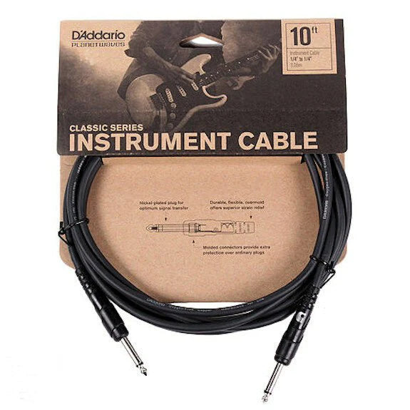 D'Addario Classic Series Instrument Cable 10 feet
