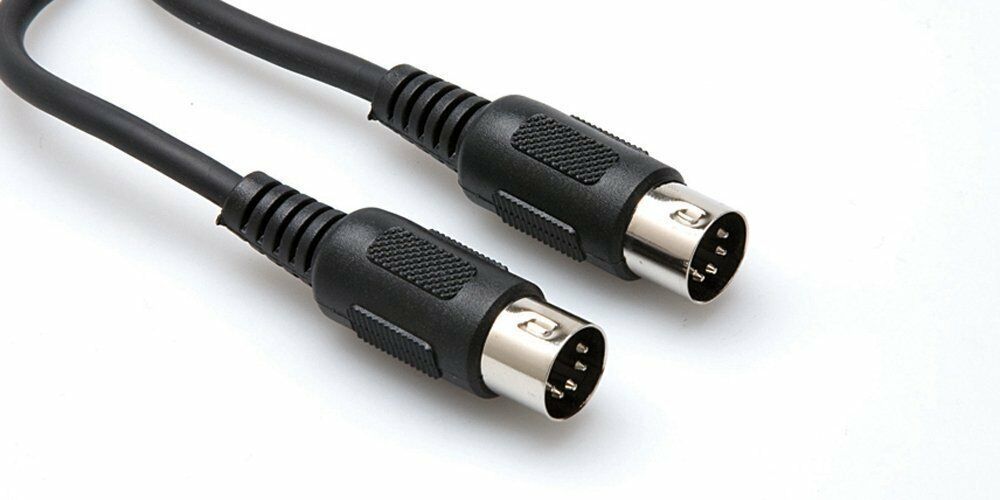 Hosa MID-310BK 5-Pin DIN to 5-Pin DIN MIDI Cable, 10 Feet