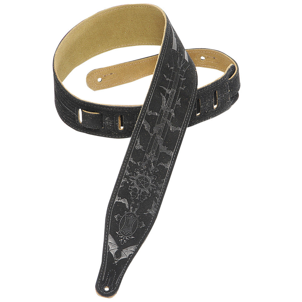 MS17T05-BLK Levy's Suede Guitar Strap - Black
