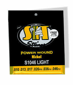 SIT S1046BP Powerwound Nickel Electric Guitar Strings 10-46 - Bonus Pack