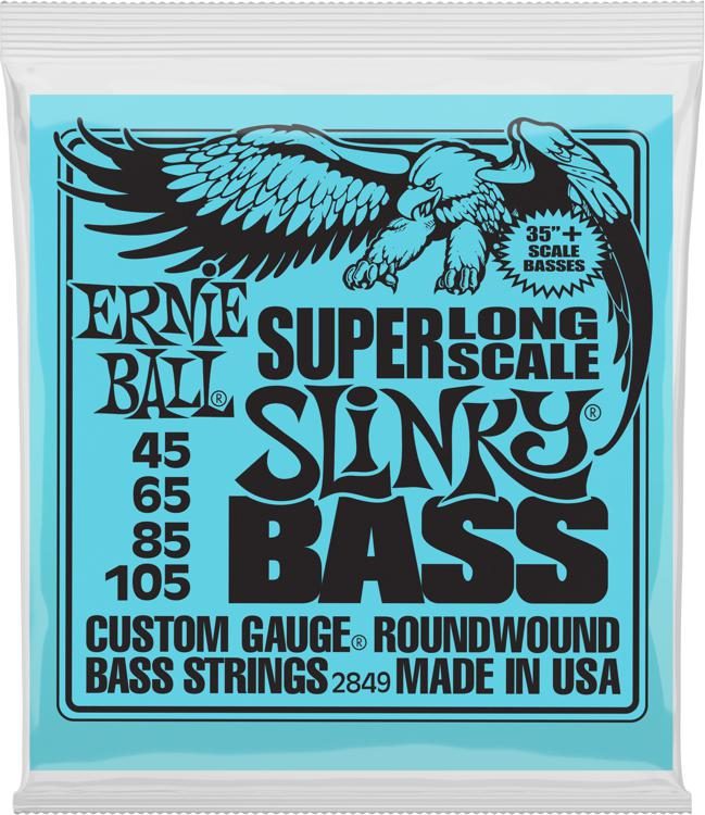 Ernie Ball Super Slinky 35"+ Long Scale Bass Strings - 45-105 Main image