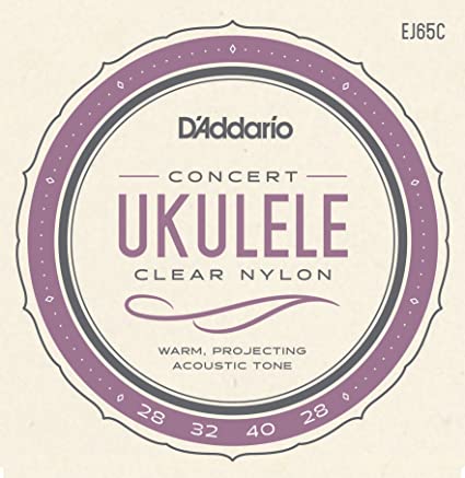 D'Addario EJ65C Clear Nylon Concert Ukulele Strings