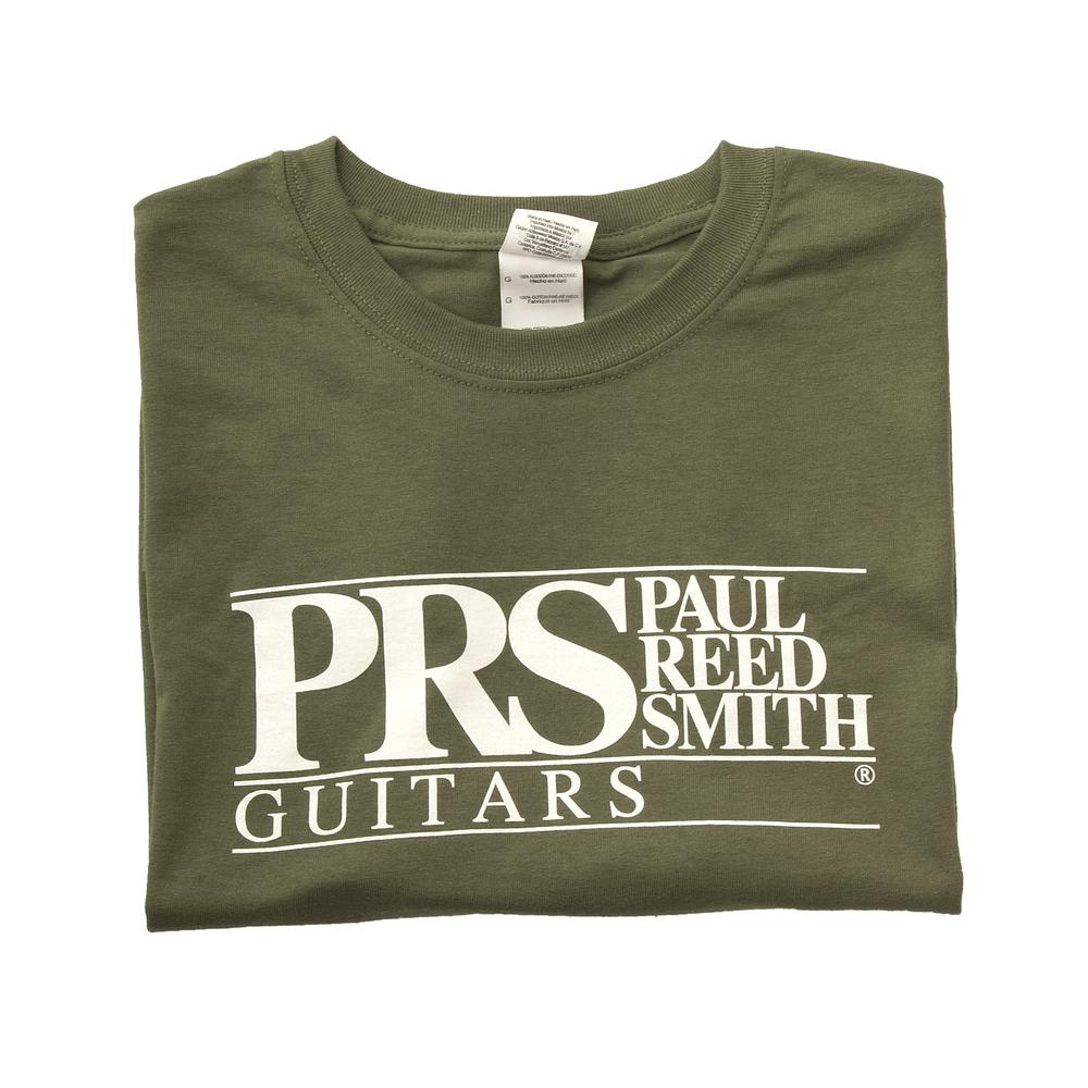 PRS Short Sleeve T-Shirt PRS Block Logo in Military Green - X-Large