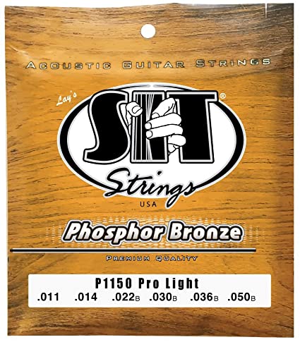 SIT P1150 Phosphor Bronze Acoustic Guitar Strings - Pro Light - 11-50