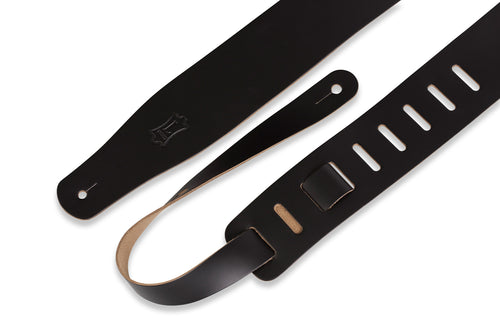 Levy's 2.5 Leather Guitar Strap - Black