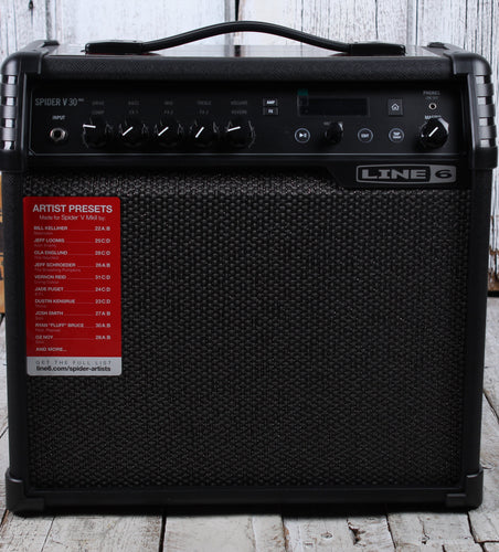 Line 6 Spider V 30 MkII Electric Guitar Amplifier 30 Watt Modeling Combo Amp