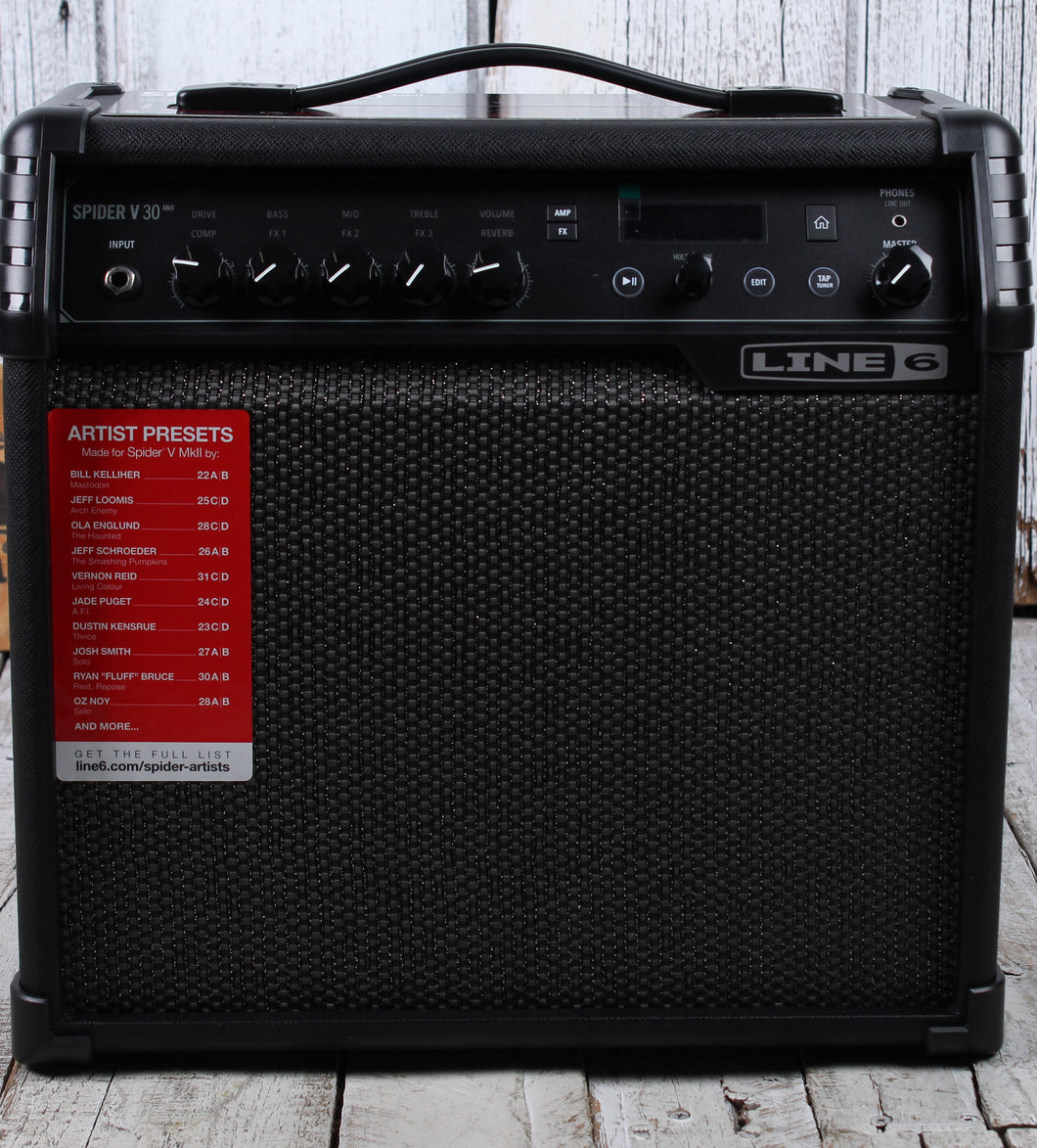 Line 6 Spider V 30 MkII Electric Guitar Amplifier 30 Watt Modeling Combo Amp