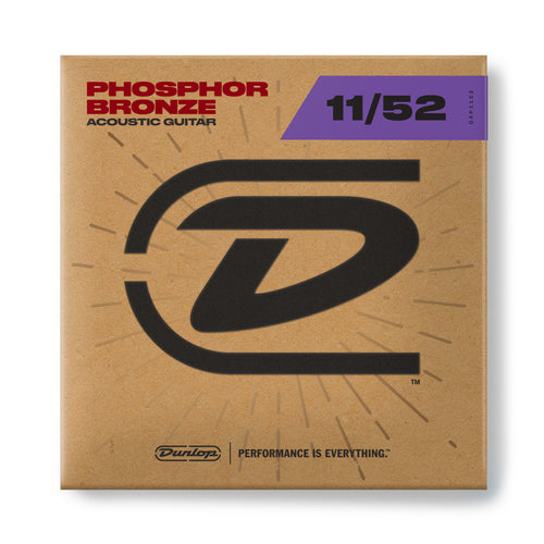 Dunlop DAP1152 Phosphor Bronze Acoustic Guitar Strings 11/52