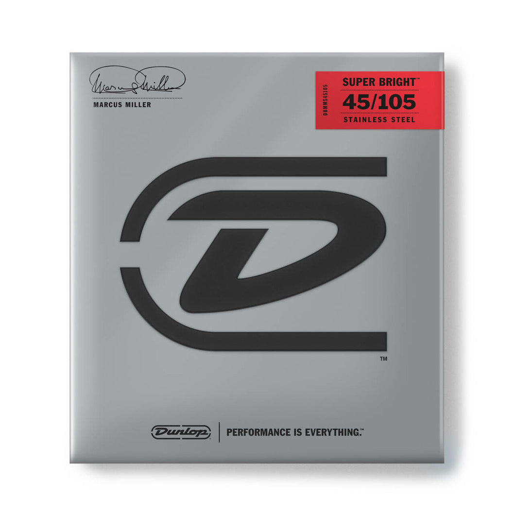 Dunlop Marcus Miller Super Bright Bass Strings - 4 String 45/105
