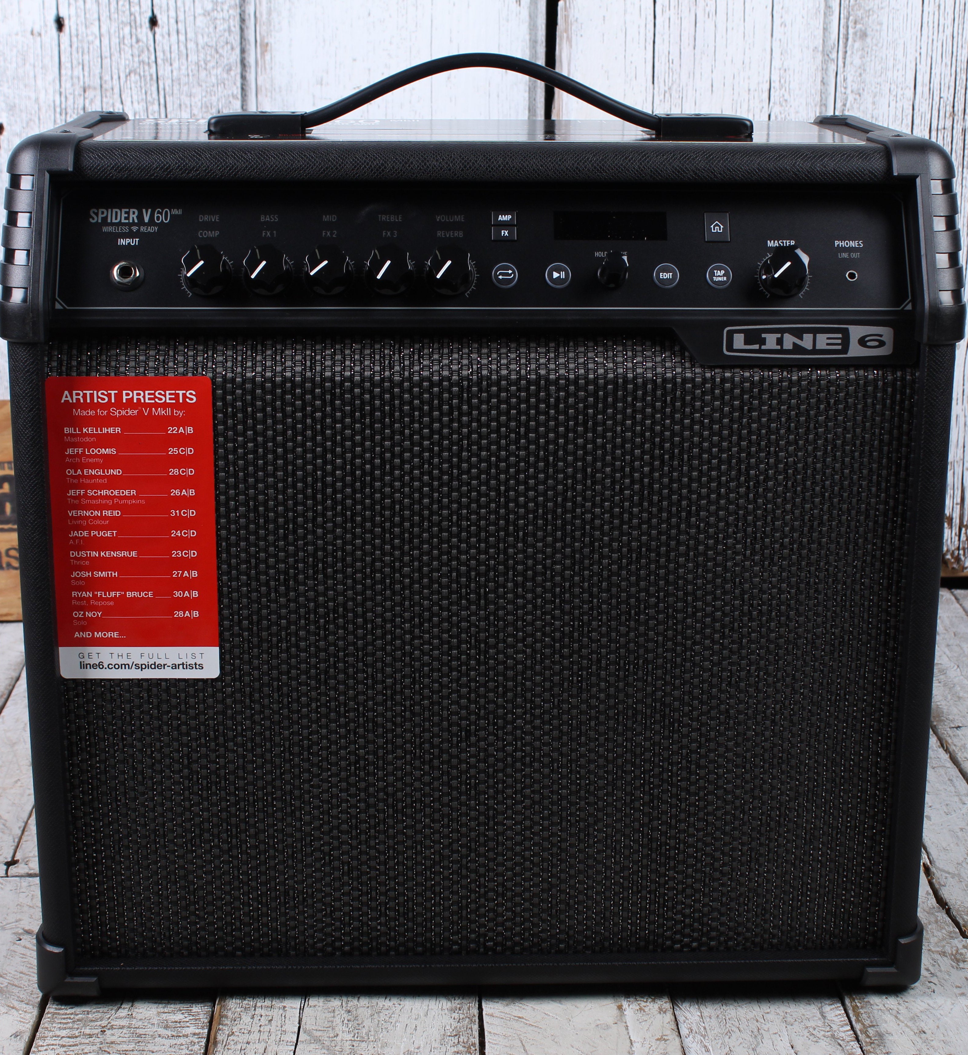 Line 6 Spider V 60 MkII Electric Guitar Amplifier 60 Watt Modeling Combo Amp