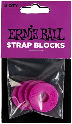Ernie Ball Strap Blocks 4pk - Purple