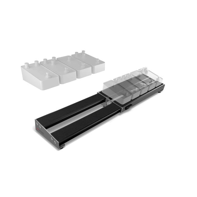 D'Addario XPND Pedalboard Expanding Single Row Pedalboard for Effects Pedals