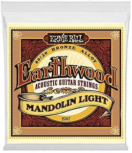 Ernie Ball 2067 Earthwood Light 80/20 Bronze Mandolin Strings