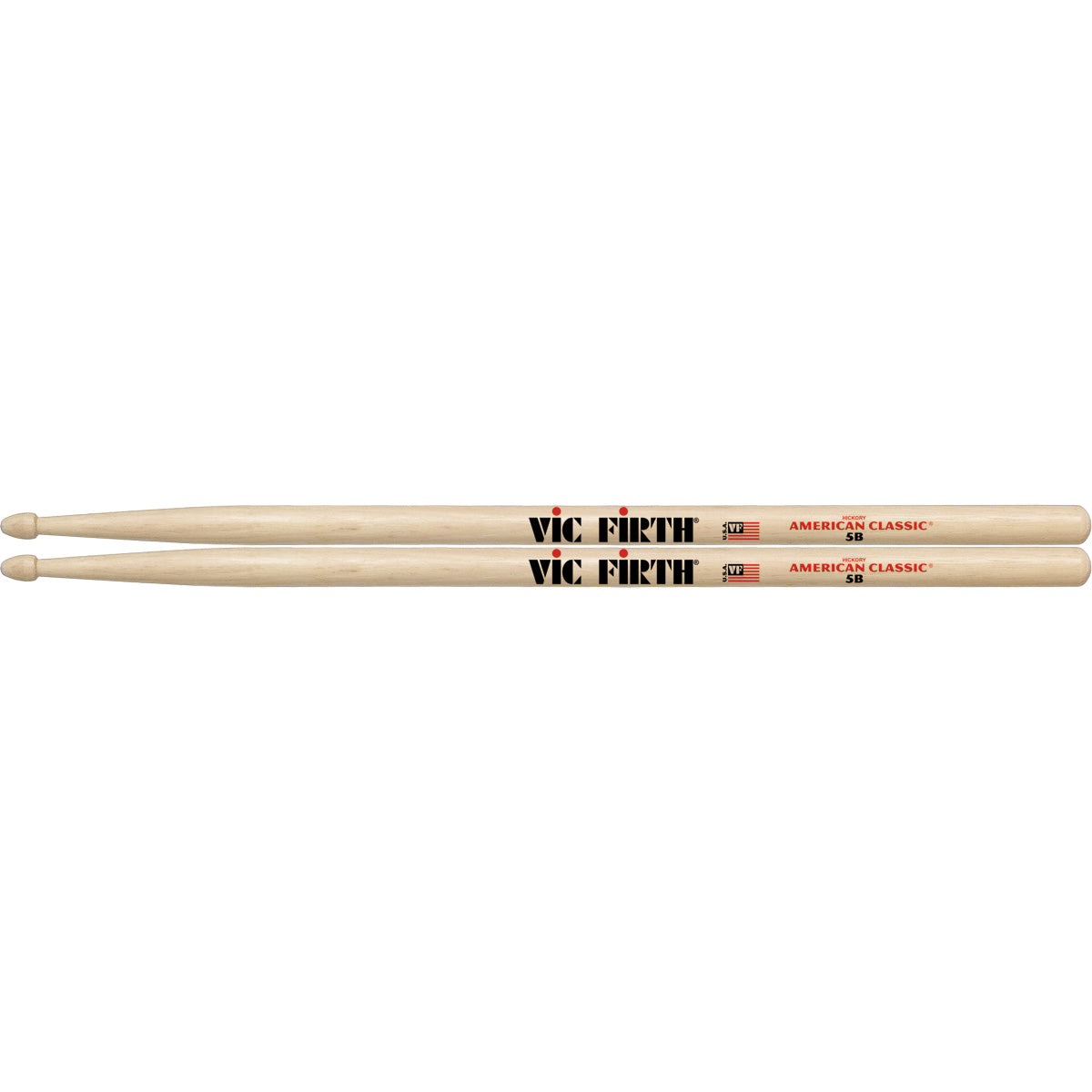 Vic Firth American Classic 5BVF 5B Wood Tip Drum Sticks 1 Pair