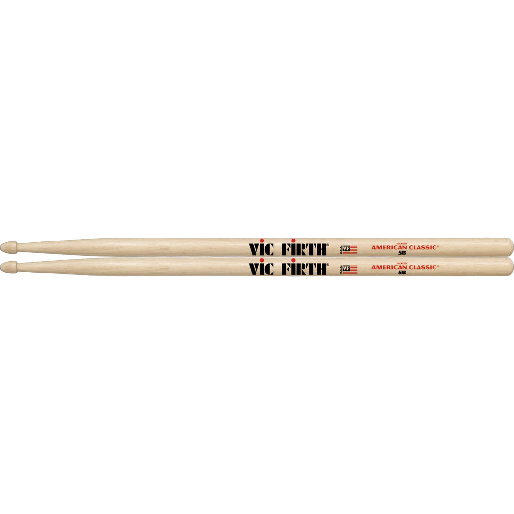 Vic Firth American Classic 5BVF 5B Wood Tip Drum Sticks 1 Pair
