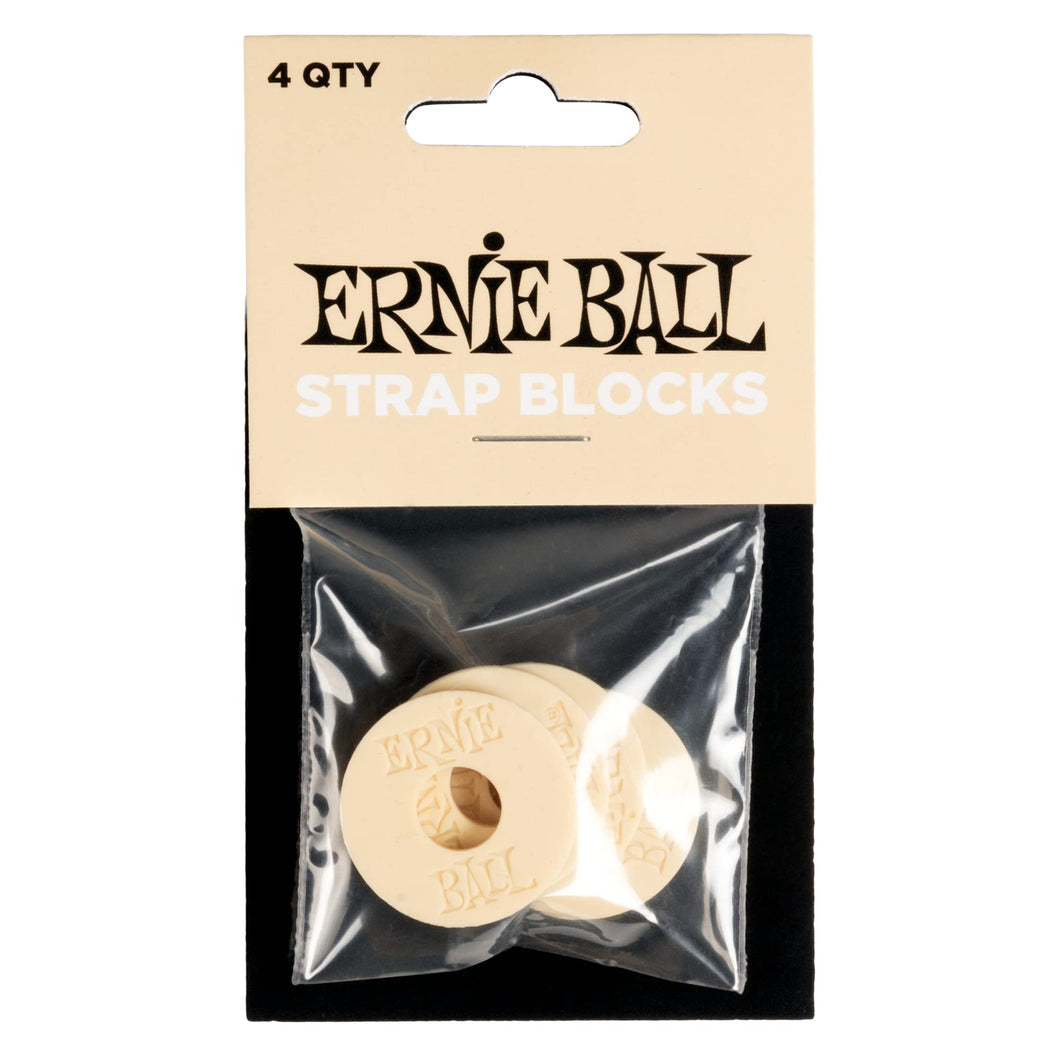 Ernie Ball Strap Blocks 4PK - Cream