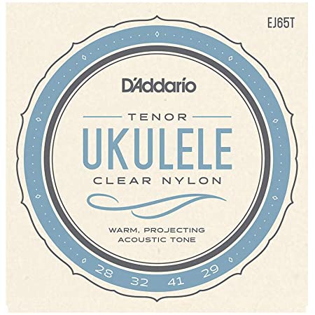 D'Addario EJ65T Clear Nylon Tenor Ukulele Strings