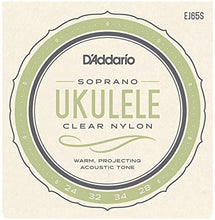 Load image into Gallery viewer, D&#39;Addario EJ65S Clear Nylon Soprano Ukulele Strings