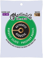 Martin MA535S Marquis Silked Phosphor Bronze Acoustic Guitar Strings - Custom Light