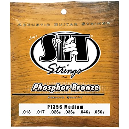 SIT P1356 Medium Gauge Phosphor Bronze Acoustic Guitar Strings - 13-56