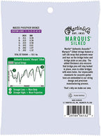 Martin MA535S Marquis Silked Phosphor Bronze Acoustic Guitar Strings - Custom Light