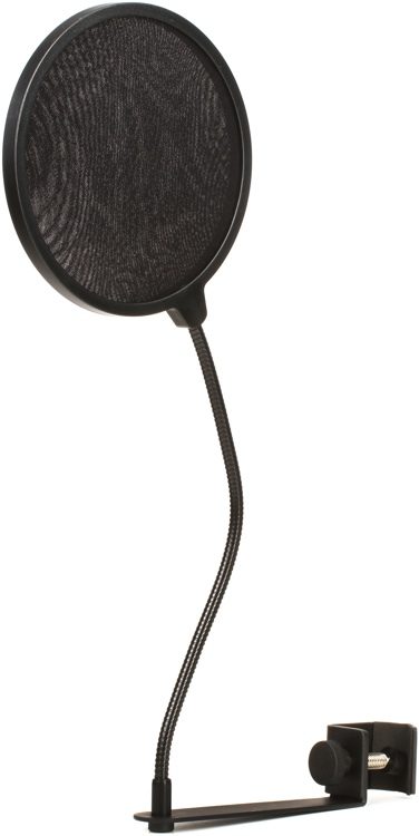 On Stage ASVS6-GB Microphone Pop Filter / Pop Blocker Dual Screen with Clamp and Gooseneck