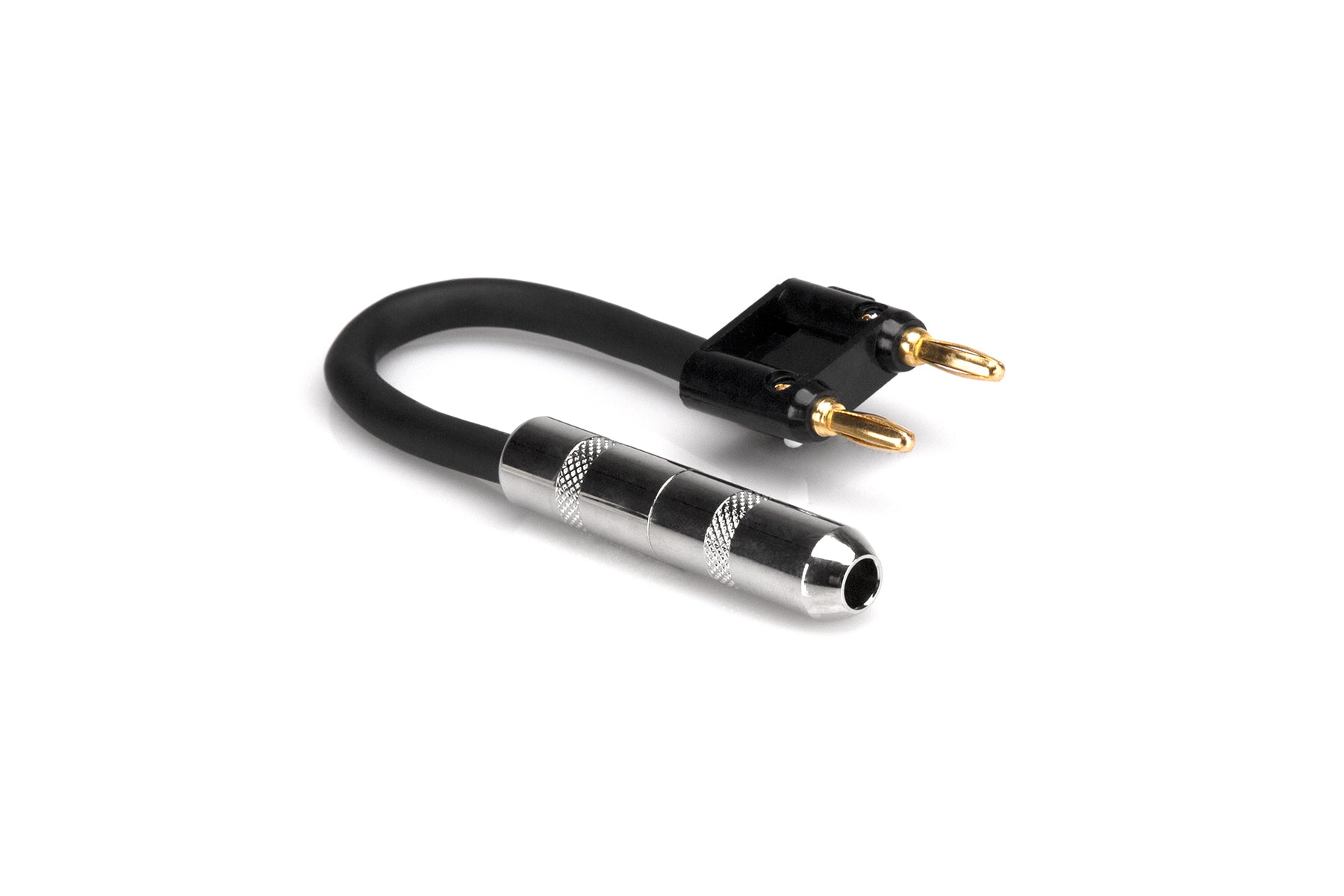 Hosa BNP-116 Black 1/4" TS to Dual Banana Speaker Adaptor