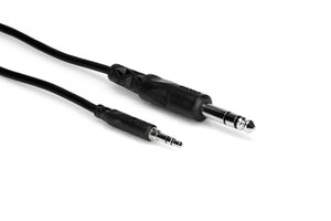 Hosa CMS-103 3.5 mm TRS to 1/4" TRS Stereo Interconnect Cable, 3 Feet