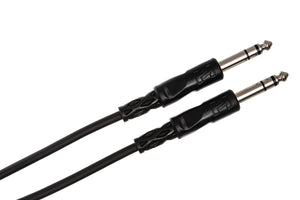 Hosa CSS-115 1/4" TRS to 1/4" TRS Balanced Interconnect Cable, 15 Feet