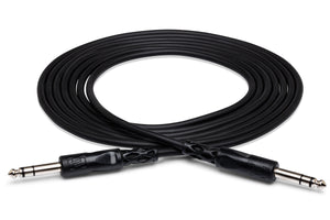 Hosa CSS-115 1/4" TRS to 1/4" TRS Balanced Interconnect Cable, 15 Feet