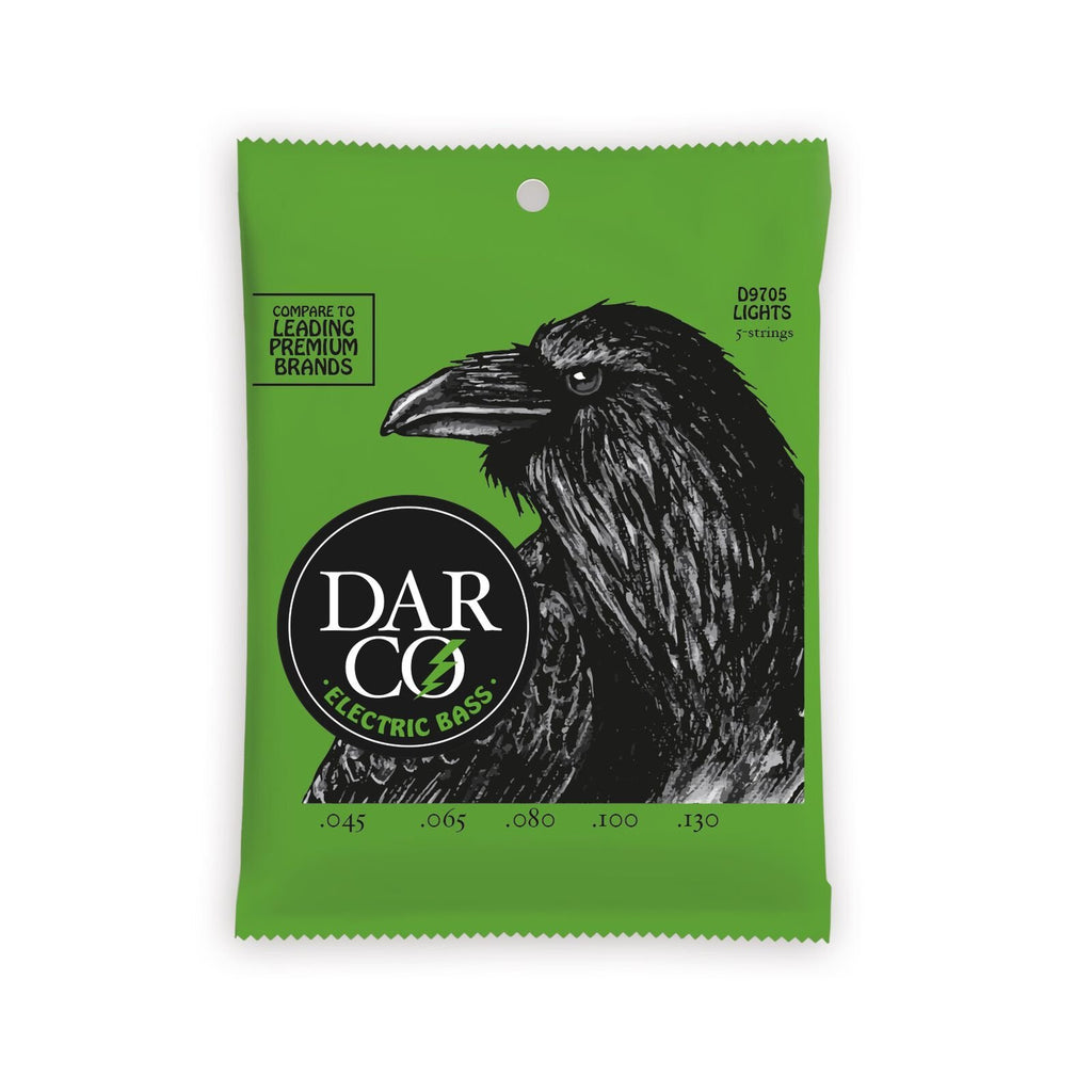 Darco D9705 Electric Bass Strings - 5 String Light 45's