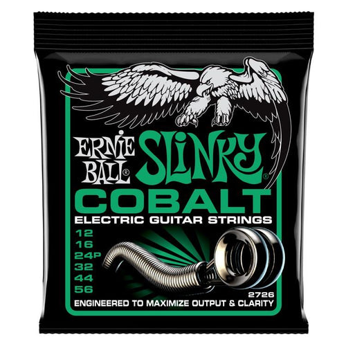Ernie Ball 2726 Cobalt Not Even Slinky Electric Guitar Strings, 12-56