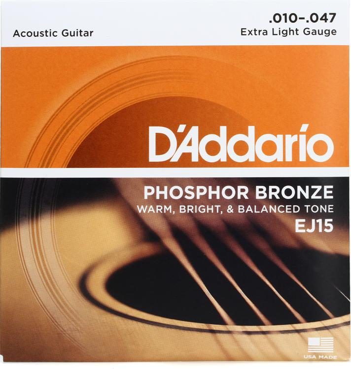 D'Addario EJ15 Phosphor Bronze Ex Light Acoustic Strings Main image
