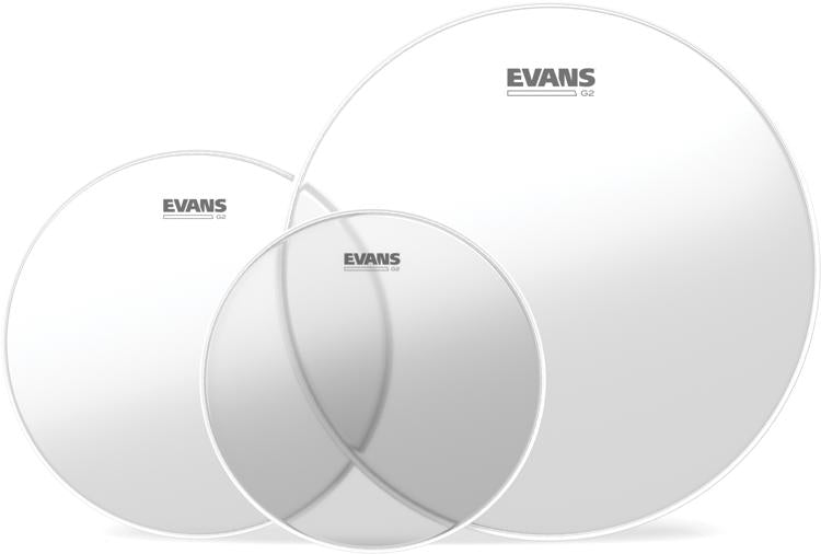 Evans G2 Tompack ETP-G2CLR-S, Clear, Standard (12 inch, 13 inch, 16 inch)  ETP-G2CLR-S Main image