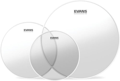 Evans G2 Tompack ETP-G2CLR-S, Clear, Standard (12 inch, 13 inch, 16 inch)  ETP-G2CLR-S
