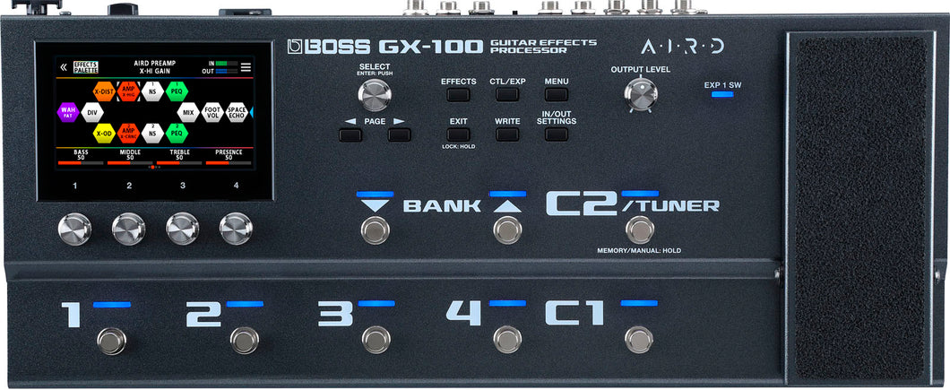 Boss GX-100 Multi Effects Pedal Electric Guitar and Bass Effects Processor Pedal