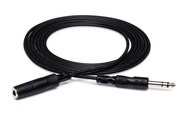 Hosa HPE-310 1/4" TRS to 1/4" TRS Headphone Extension Cable, 10 Feet