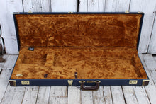 Load image into Gallery viewer, Fender® Classic Series Wood Guitar Case Strat and Tele Hardshell Case Navy Blue