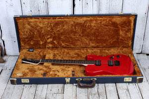Fender® Classic Series Wood Guitar Case Strat and Tele Hardshell Case Navy Blue