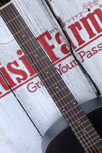 Washburn DFEFE Deep Forest Ebony FE Folk Acoustic Electric Guitar Matte Finish
