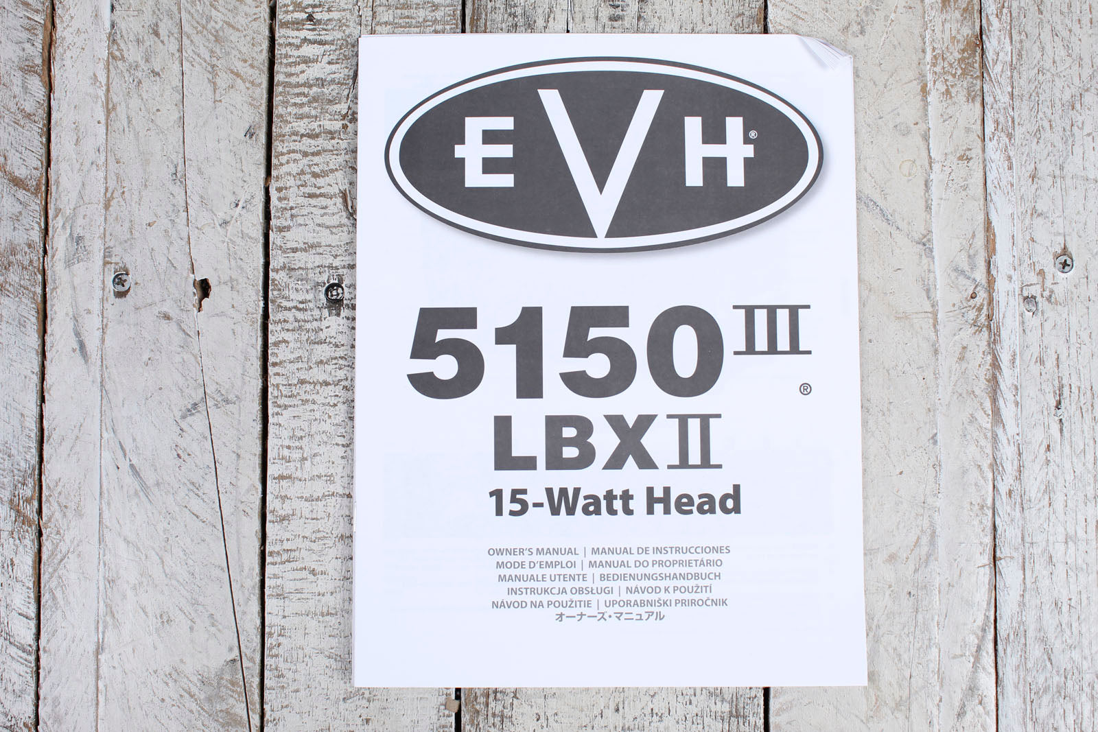 EVH 5150 III LBXII Electric Guitar Amplifier Head 15 Watt Amp with Footswitch