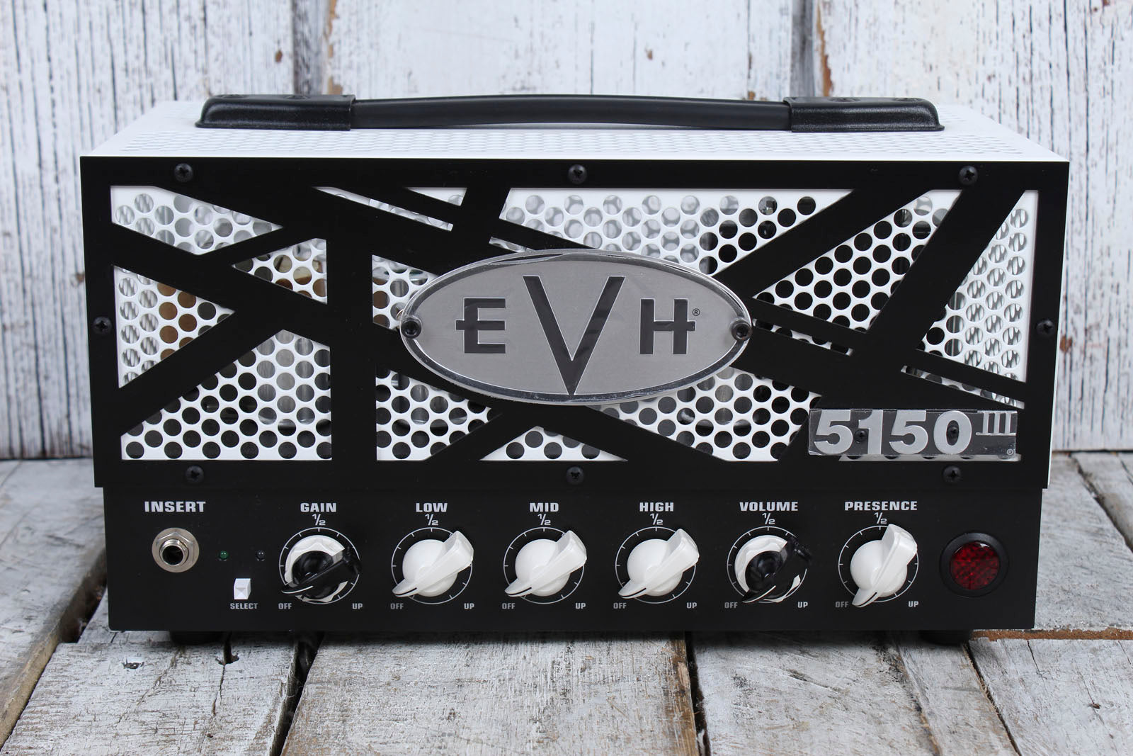 EVH 5150 III LBXII Electric Guitar Amplifier Head 15 Watt Amp with Footswitch
