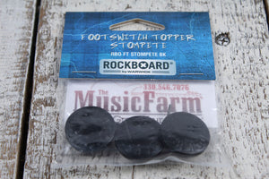 RockBoard by Warwick RBO FT STOMPETE BK 3 Piece StomPete Footswitch Topper Black