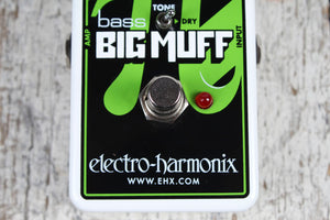 Electro Harmonix Nano Bass Big Muff Pi Bass Guitar Fuzz Distortion Effects Pedal