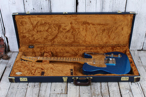 Fender® Classic Series Wood Guitar Case Strat and Tele Hardshell Case Navy Blue