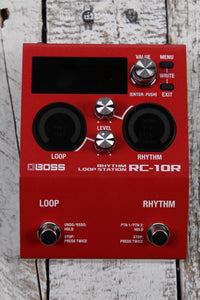 Boss RC-10R Rhythm Loop Station Electric Guitar Effects Stereo Looper Pedal