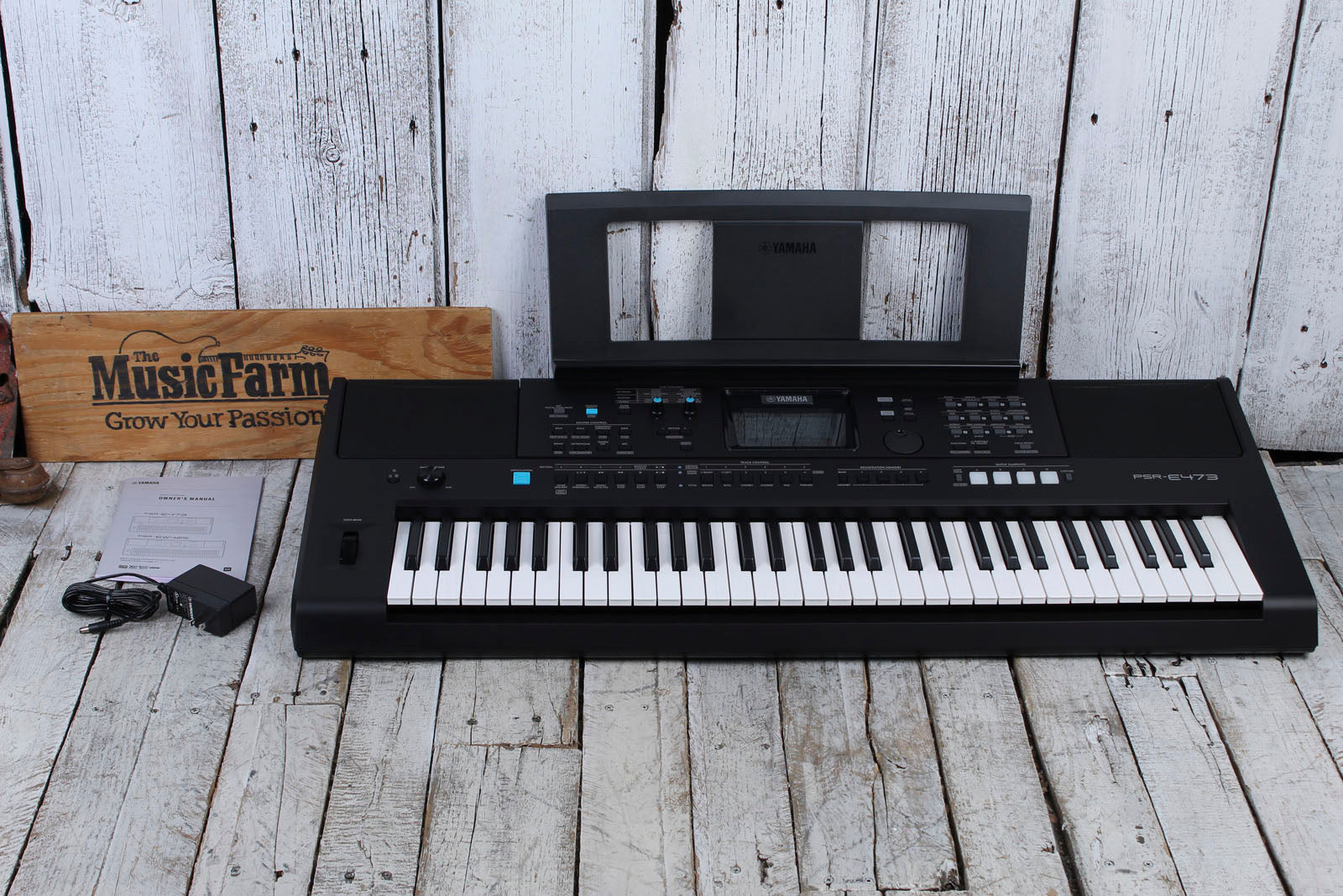 Yamaha PSR-E473 61 Key Portable Keyboard with 820 Voices and Pitch