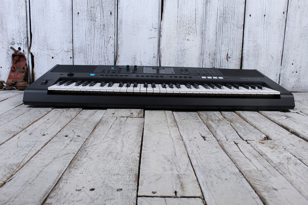 Yamaha PSR-E473 61 Key Portable Keyboard with 820 Voices and Pitch Bend with Power Supply